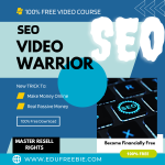100% Free to Download Video Course “SEO Video Warrior” with Master Resell Rights is made to make you an efficient entrepreneur within a week