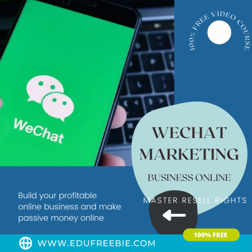 100% Free to Download Video Course “WeChat Marketing” with Master Resell Rights is atop-rated video training that will reveal a realistic path to build your profitable online business and you will make passive money online