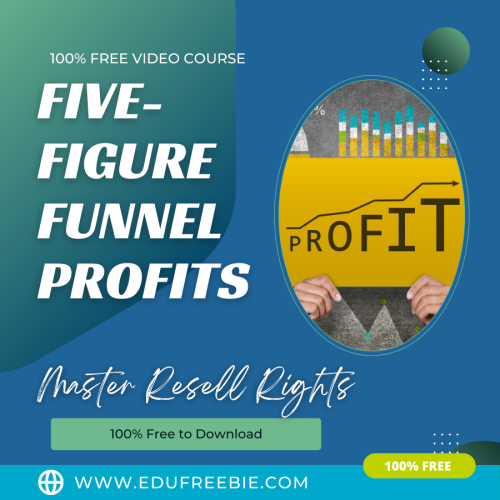 100%  FREE DOWNLOAD Video Course with master RESELL rights “FIVE-FIGURE FUNNEL PROFITS” is here to give ideas for beginners as well as for experienced to make real money online and you will work from home