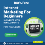 100% Free to Download Video Course “ Internet Marketing For Complete Beginners Video Upgrade” with Master Resell Rights through will help you to decide your aims and make maximum income in your online business