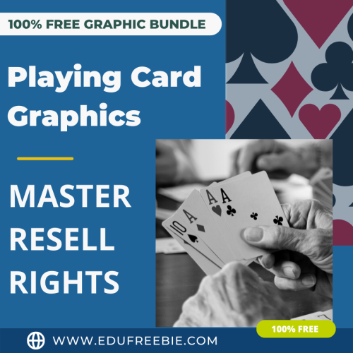 100% free to download graphics of “Playing Cards” with master resell rights is just for you to give you a chance to use your imagination and creativity by using them to print wherever you like