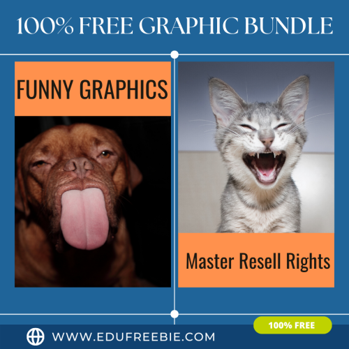 100% free “Funny” graphics with master resell rights are of 4K quality and are a creative source of design that will inspire you to design your surroundings