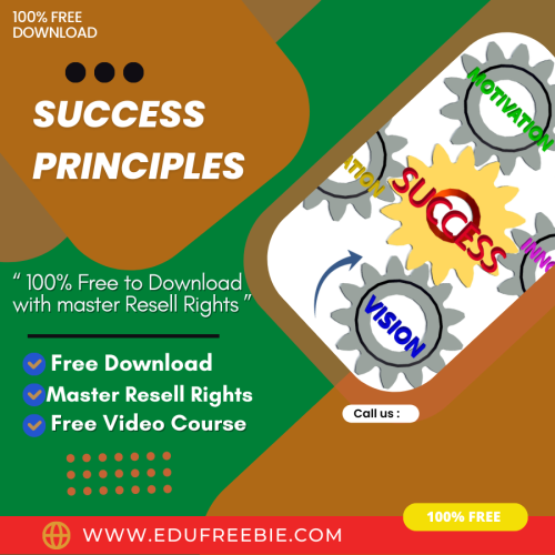 100% Free to download video course with master resell rights “SUCCESS PRINCIPLES VIDEO UPGRADE” is made to make you rich faster than ever before