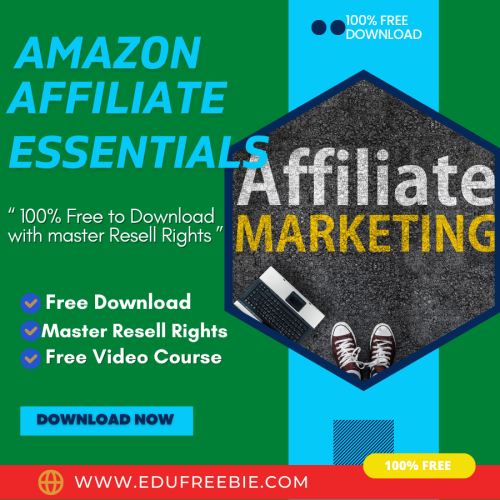 100% Free to download video course with master resell rights “AMAZON AFFILIATE ESSENTIALS UPGRADE PACKAGE” is the best course to learn the finest tricks of earning big