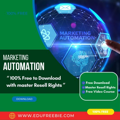 100% Free to Download video course “Marketing Automation” with Master Resell Rights is the right video course to make you rich & famous 