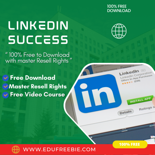 100% free to download video course with master resell rights “LINKEDIN SUCCESS VIDEO UPGRADE” will reveal the best income-making business idea