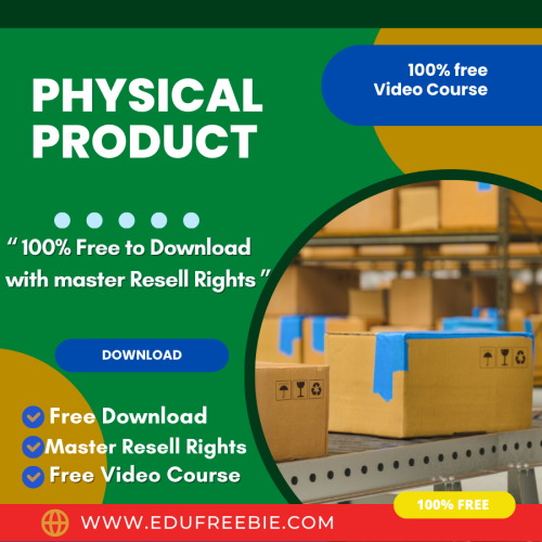 100% Free to Download Real Video Course with Master Resell Rights “Physical Product Upgrade Package” is for a brand new entrepreneur as well as for an experienced business person