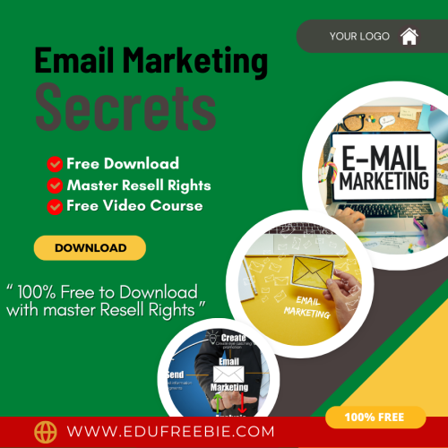 100% Free to Download Video Course with Master Resell Rights “Email Marketing secrets” through which you will venture into a new profitable business