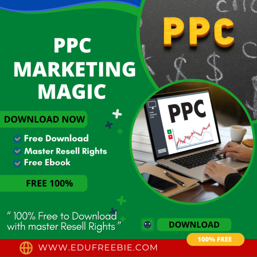 100% Free to Download ebook “PPC Marketing Magic” with Master Resell Rights gives you an idea to build an online business without any investment and new techniques & expertise to make passive money online