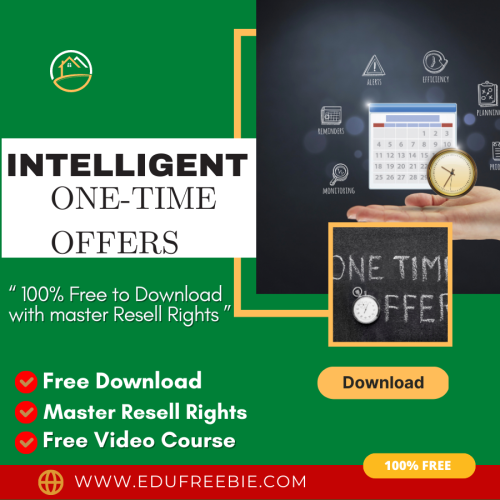 100% Download Free Video Course with Master Resell Rights “Intelligent One-Time Offers” Build your own profitable way to online business