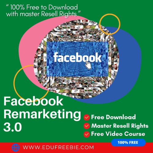 100% Free to Download Video Course “Facebook Remarketing 3.0 Made Easy” with Master Resell through you will find the quickest & most straightforward way to earn passive money and you will work from home