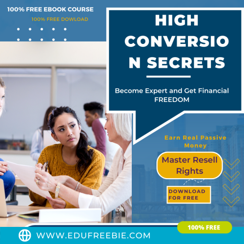 Congratulations! Here are a guide “High Conversion Secrets” in which top tools and sites are shared to help you to get results faster. A 100% free ebook is created for you with the idea of getting real income immediately. Secret revealed how to be successful in a very short period. Be sure for big money