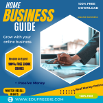 Are you spending all your day working for income? Download this book to know the new idea to get money for all your expenses and the things you always wanted to do. “Home Business Guide“- is a 100% free ebook with resell rights and free downloading. This ebook will make you a fortune