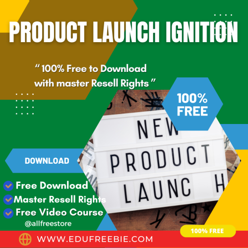 100% free to download video course with master resell rights “Product Launch Ignition” is an excellent way of getting a passive income stream