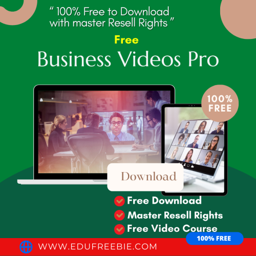 100% Free to Download Video Course “Free Business Videos Pro” will help you to know the secret of quick earning by optimizing your sales and you will spin passive money like never