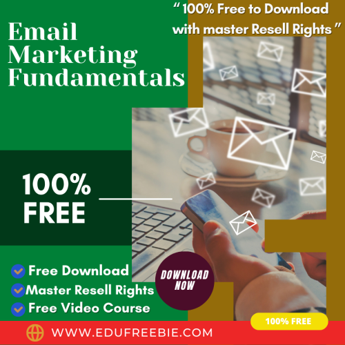 100% free to download video course with master resell rights “Email Marketing Fundamentals” will reveal a new method of earning big passive money