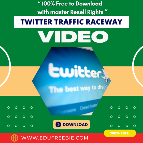 100% Free to download video course with master resell rights “Twitter Traffic Raceway Video Upgrade” will make you the potential for earning huge daily cash