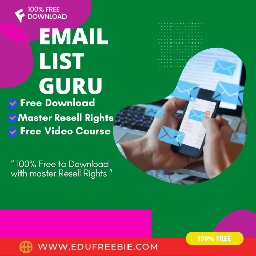 100% Free Video Course “EMAIL LIST GURU UPGRADE PACKAGE” with Master Resell Rights is made to educate you on the skills for skyrocketing your earnings