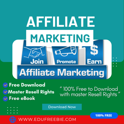 100% Free to Download eBook with Master Resell Rights “Affiliate Marketing – The Next Level” will teach you tricks & techniques for immediate success in your online business