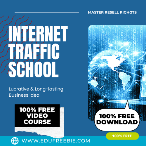 100% Free Video Course “Internet Traffic School MRR” with Master Resell Rights is giving you a curated platform to earn unresistant and endless money