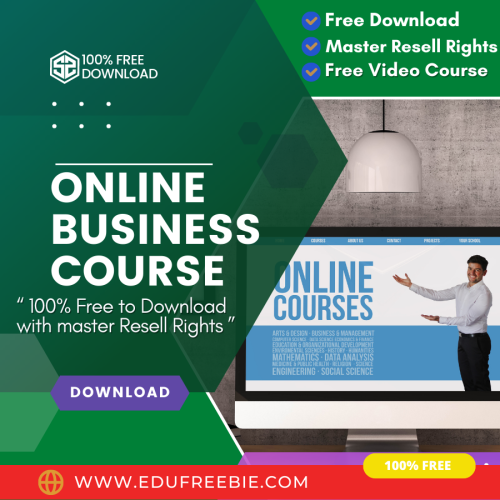 100 % Free Download Video Tutorial “Online Business Course” with Master Resell Rights will help you in earning recurring cash