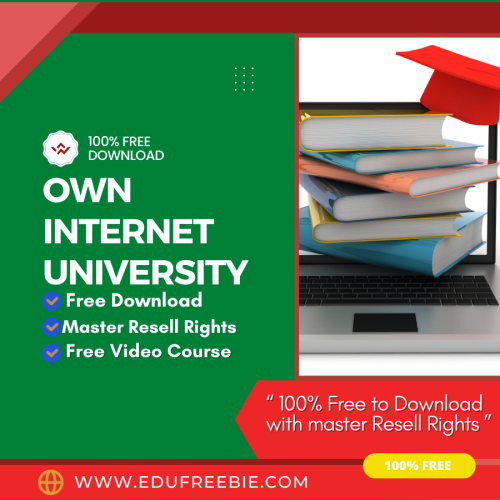 100% Free to Download Video Course “MAKING AN INCOME FROM YOUR INTERNET UNIVERSITY” with Master Resell Rights is the best training course for getting a lavish lifestyle