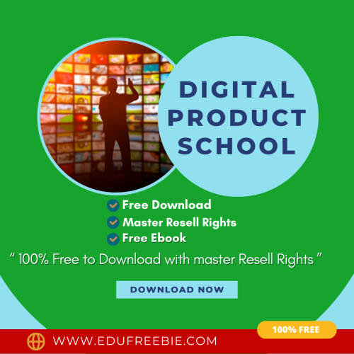 100% Free Real ebook with Master Resell Rights “Digital Product School”. Make Money from your own internet university working part-time and is a work-from-home