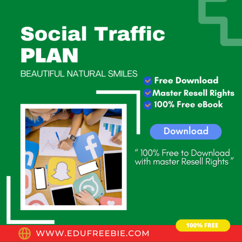 100% Free to Download eBook “Social Traffic Plan” with Master Resell is like a valuable asset as it will make you earn big passive money and you will build a new online business