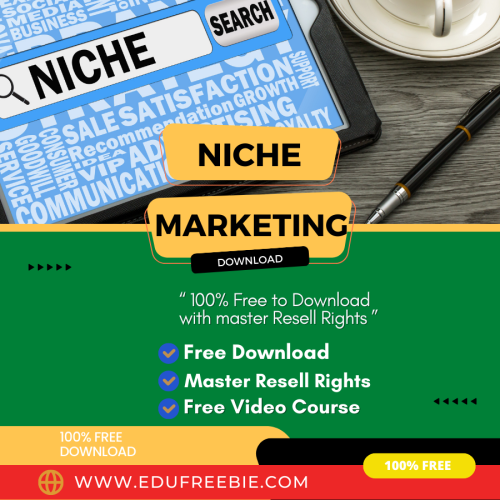 100% Free to Download Real Video Course with Master Resell Rights “NICHE MARKETING SECRETS VIDEO TRAINING” is for a brand new entrepreneur as well as for an experienced business person