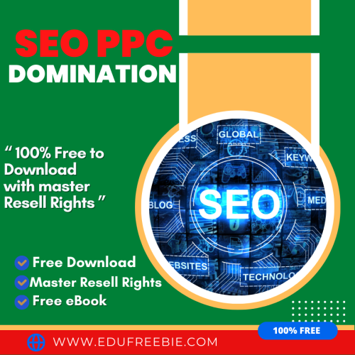 100% Free to Download eBook “SEO PPC Domination” will help you to know the secret of quick earning by optimizing your sales and you will earn passive money