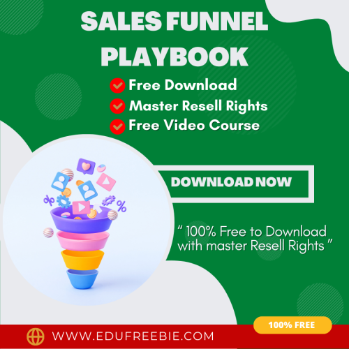 100% free to download video course just for you with master resell rights “Sales Funnel Playbook” will be a profitable course as it will reveal new easy earning ideas