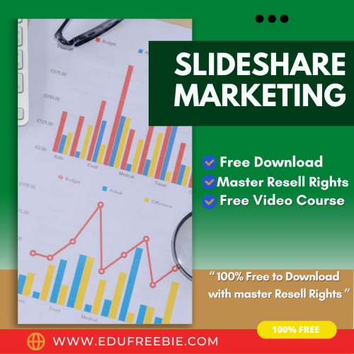 100% Free Download video course made for you “Slideshare Marketing” with Master Resell Rights. You are going to become a full–time entrepreneur and start a part-time business for passive money through this magical video course