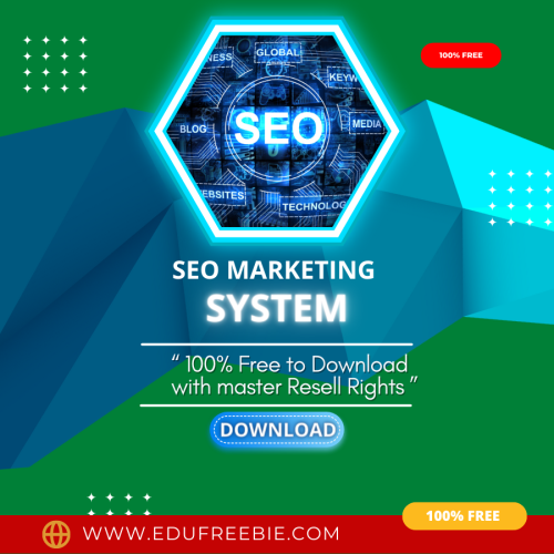 100% Free to Download Video Course “SEO Marketing System” with Master Resell rights through which you will become a millionaire