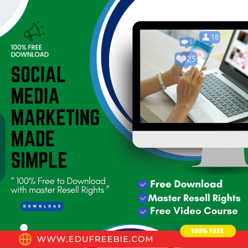 100% Free Download Real Video Course with Master Resell Rights “SOCIAL MEDIA MARKETING MADE SIMPLE UPGRADE PACKAGE” is made especially for you to help work from home to earn limitless cash