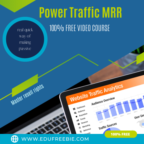 100% Download Free Real Video Course with Master Resell Rights “Power Traffic MRR” is just like winning a lottery 