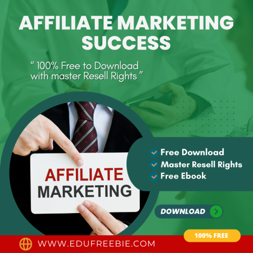 100% free download ebook “Affiliate Marketing Success Secret” with Master Resell Rights will make you earn passive money by doing part-time work. Discover the secrets for getting huge passive money doing work from home