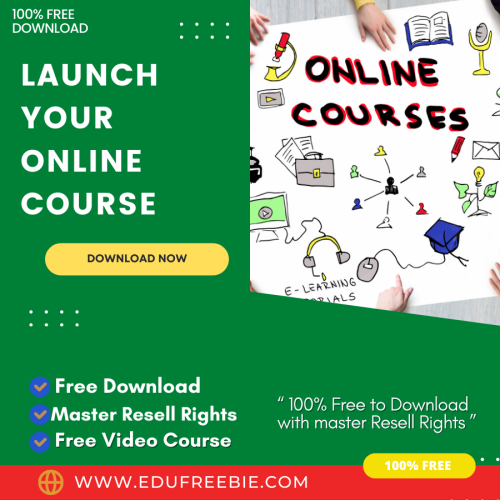 100% free to download the video course “LAUNCH YOUR ONLINE COURSE UPGRADE PACKAGE” with master resell rights is the best course to learn to start your new career online