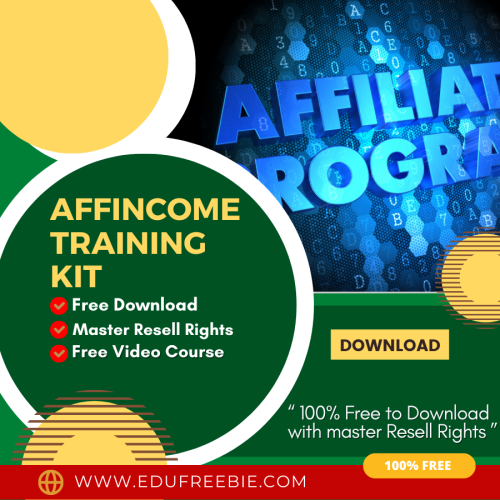 100% Download Free Real Video Course with Master Resell Rights “Affincome Training Kit” will help to make money online and fulfill all your desires