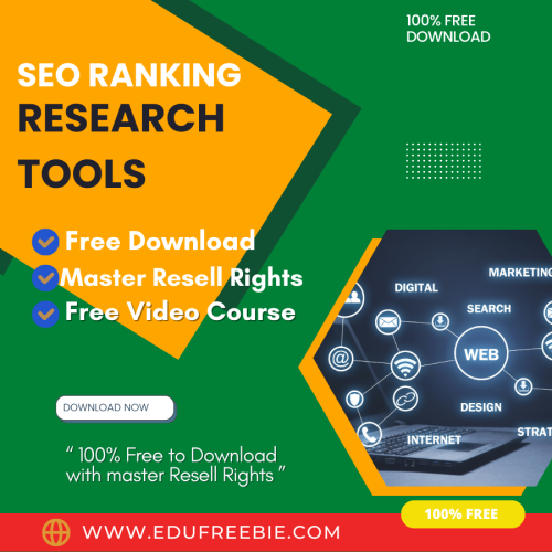 100% Free to Download Video Course “SEO RANKING RESEARCH TOOLS” with Master Resell will provide you with a more comfortable way to earn passive money online and you will build your entrepreneurship just in a day