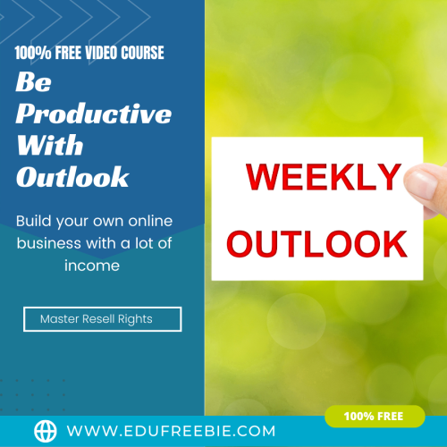 100% Free  Video Course “Be Productive With Outlook” with Master Resell you will find the quickest & easiest way to earn passive money and you will work from home