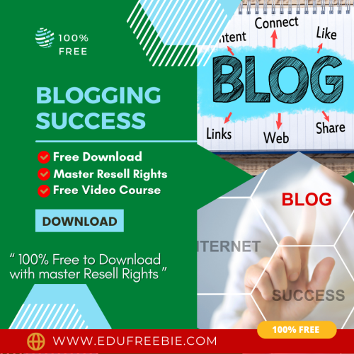 100% Download Free Real Video Course with Master Resell Rights “Blogging Success Secrets” is ripe with the opportunity to make money online