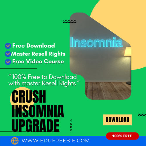 The digital way of earning big money, make money every day with the help of this 100% free video course available for you. Earn daily cash with the “Crush Insomnia Upgrade Package”, a video course for everyone