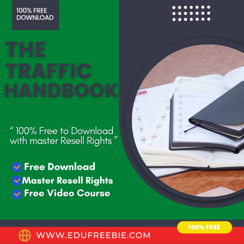 100% Free to download video course with master resell rights “THE TRAFFIC HANDBOOK UPGRADE PACKAGE” will tell you a really quick way of making money online