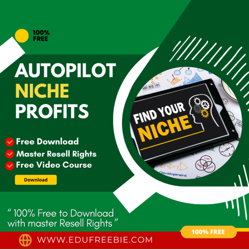 100% Free to Download Video Course “Autopilot Niche Profits” with Master Resell Rights gives you an idea of new techniques & expertise to make passive money online