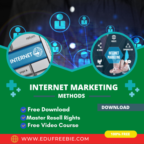 100% Free Video Course “Internet Marketing Methods” with Master Resell Rights and 100% Free Download. Easy way to earn unresistant and endless money through this amazing video course