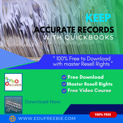 Make waves and your way- watch “Keep Accurate Records With Quickbooks”, a video course available 100% free for you