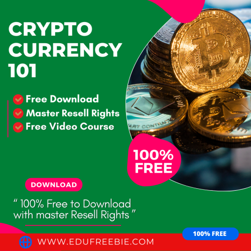 100% Free to Download Video Course with Master Resell Rights “Cryptocurrency 101” will teach you the right steps to build your online business and you will become a millionaire overnight