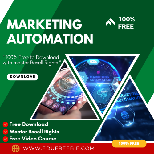 100 % Download Free video course with Master Resell Rights “Marketing Automation” is the right video course for helping to start a home-based work