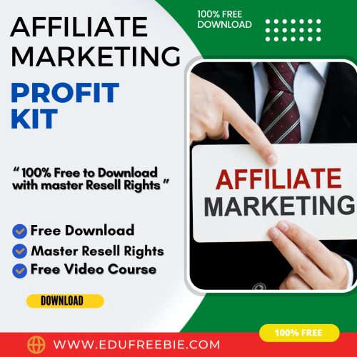 100% Free to download video course with master resell rights “AFFILIATE MARKETING PROFIT KIT VIDEO TRAINING” will make you find new earning options to get passive money