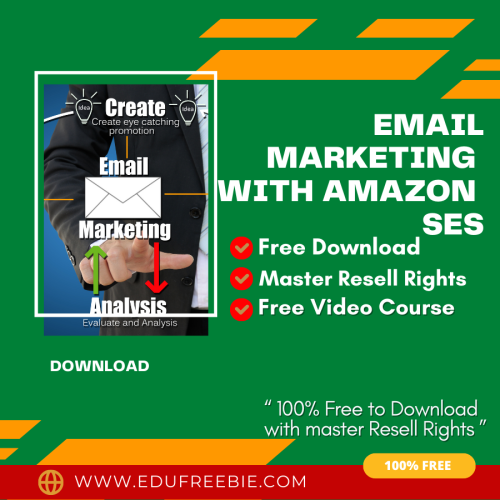 100% Download Free Real Video Course with Master Resell Rights “Email Marketing With Amazon SES” will support you to change your lifestyle within a month